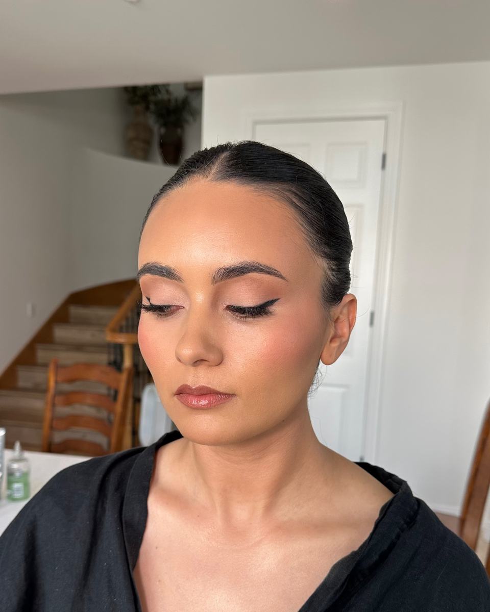 Soft glam bridal makeup in Newport Beach by Blossom Beauty Team