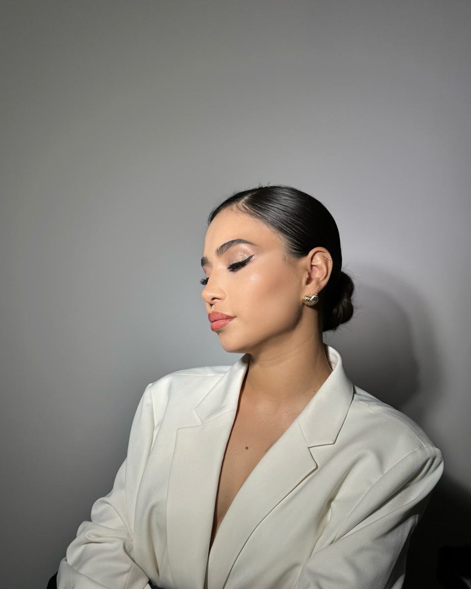 Bridal updo in San Clemente by Blossom Beauty Team