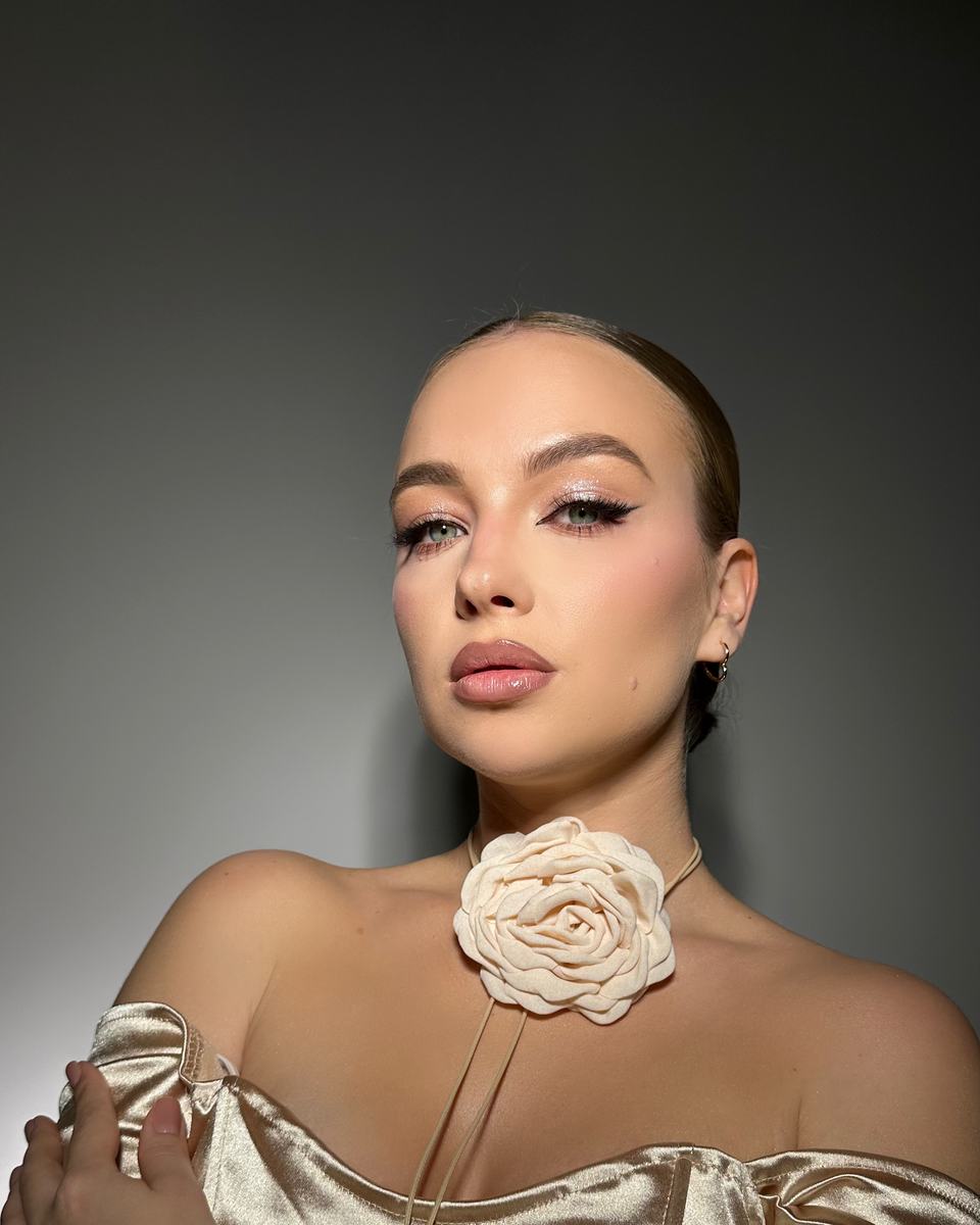 Soft glam bridal makeup in Huntington Beach by Blossom Beauty Team