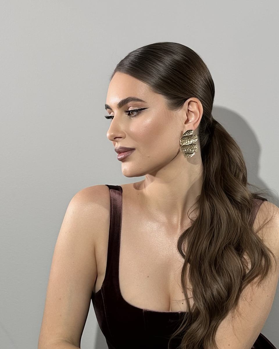 Bridal hair in Laguna Beach by Blossom Beauty Team