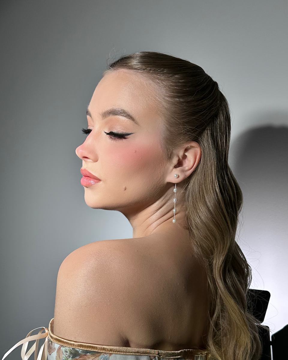 Bridal hair in Beverly Hills by Blossom Beauty Team