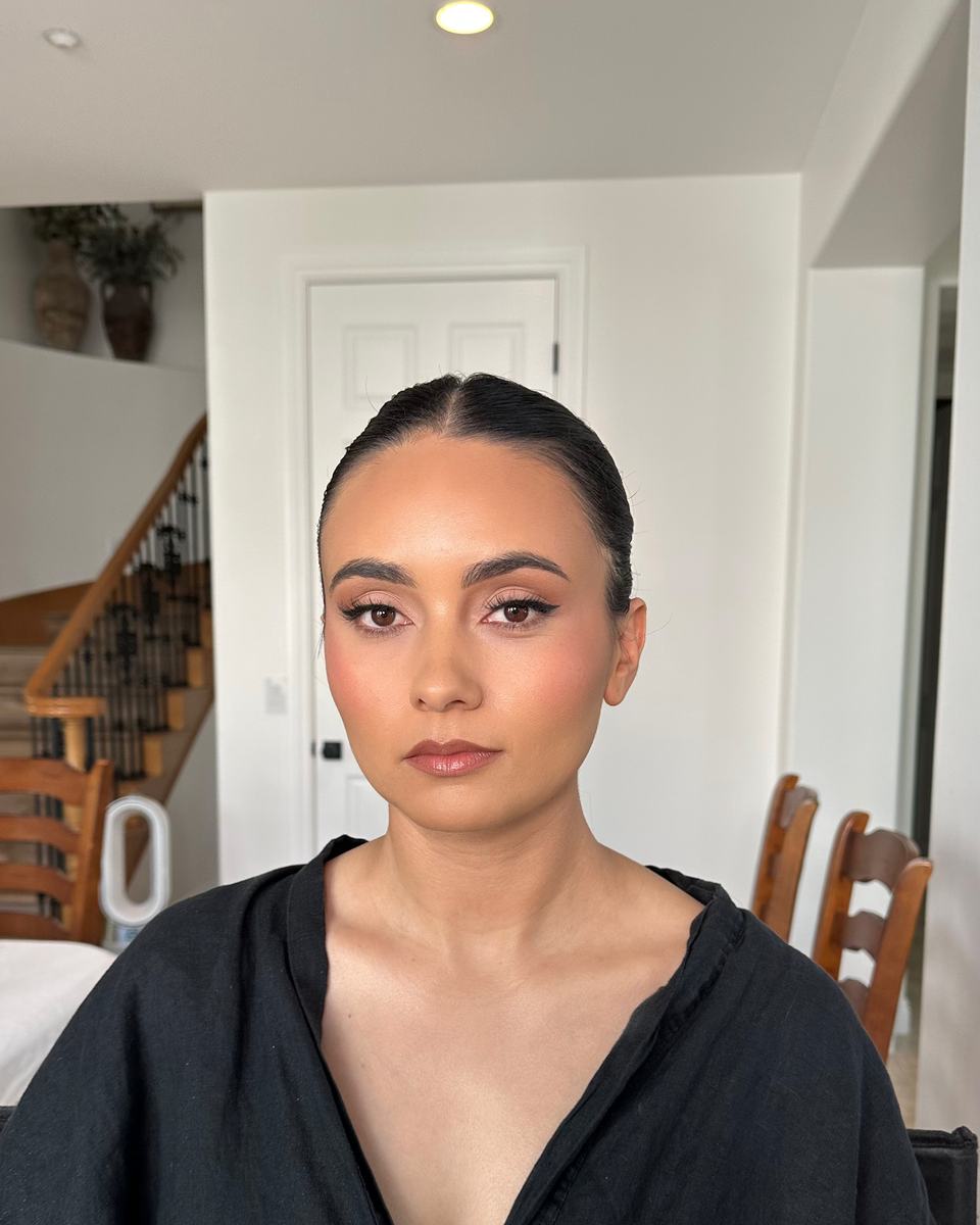 Soft glam bridal makeup in Irvine by Blossom Beauty Team