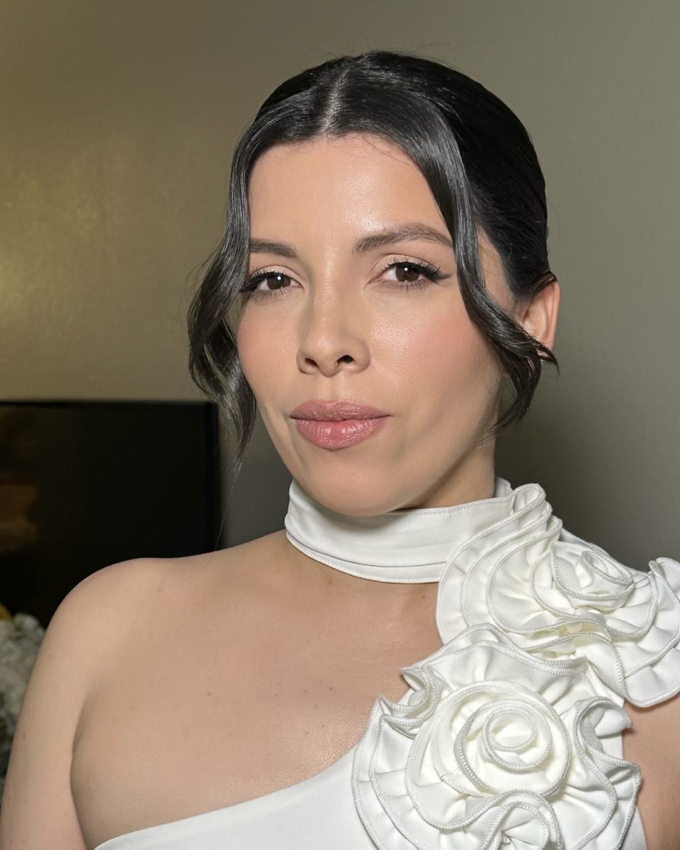 Bridal updo in Irvine by Blossom Beauty Team