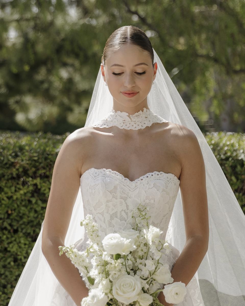 Bridal updo in Newport Beach by Blossom Beauty Team